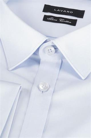 Błękitna koszula na spinki 92573 - 348521