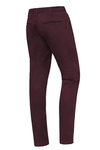 Burgundowe spodnie męskie Chinos Print 64602 - 35501