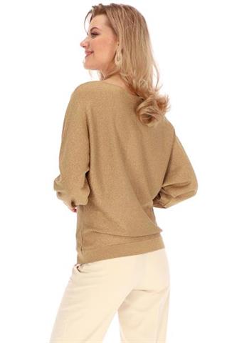 Sweter damski ze złotą nitką 58618 - 360901