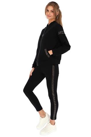 Czarna bluza damska z cekinami 58603 - 361141