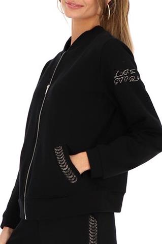 Czarna bluza damska z cekinami 58603 - 361151