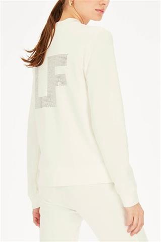Biała bluza damska z cekinami 58637 - 365051