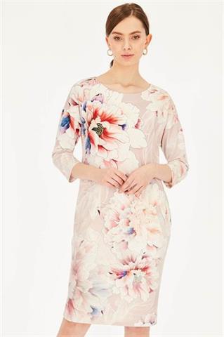 Sukienka dresowa w kwiaty 58633 - 365131