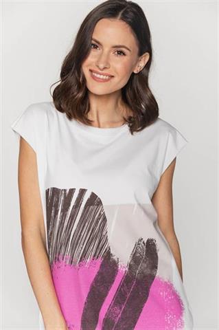 Biała sukienka w sportowym stylu 58645 - 367261