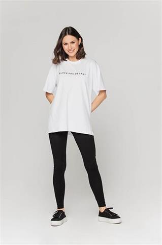 Biały t-shirt oversize 58646 - 367331