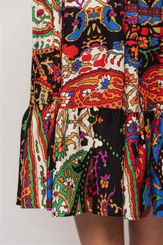 Kolorowa sukienka midi 58654 - 367751