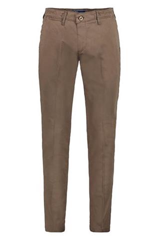 Brązowe spodnie męskie chinos 64206 - 374941