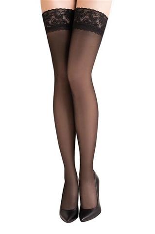 Pończochy samonośne damskie 15 DEN Nero 85770 - 379281