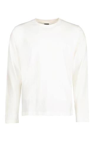Męski longsleeve écru bawełniany 78028 - 380301