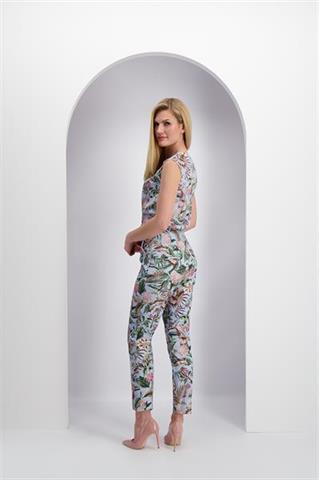 Bluzka z wiskozy w roślinny print 86036 - 381861