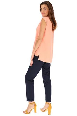 Elegancka morelowa bluzka damska 58835 - 391281