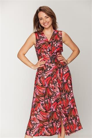 Kolorowa sukienka maxi 58885 - 398361