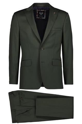 Zielony garnitur z wełny 110'S 35315 - 407831