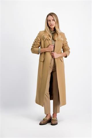 Wełniany płaszcz z naturalnym futrem 85168 - 431801