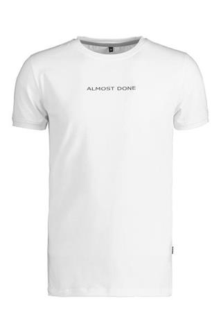 Biały t-shirt męski z printem 78043 - 434841