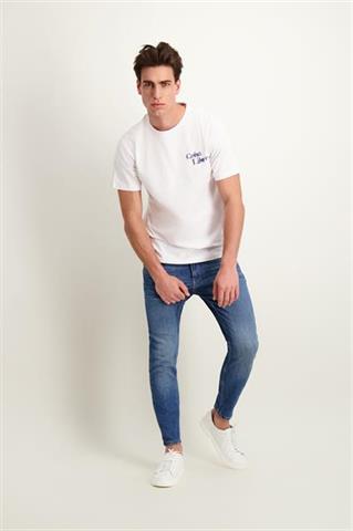 Biały bawełniany t-shirt męski 78051 - 455641