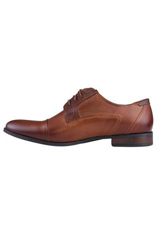 Brązowe buty wizytowe męskie Basic 73002 - 46681