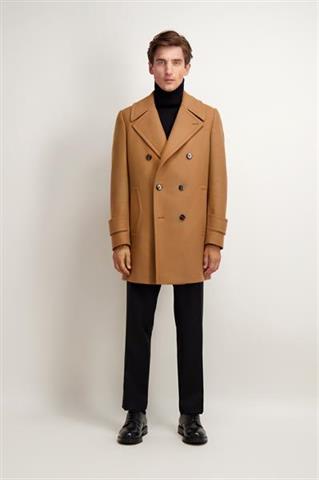 Wełniana bosmanka w kolorze camel 29961 - 487471