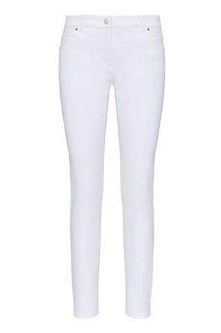 Białe spodnie damskie slim Kora 84692 - 49911
