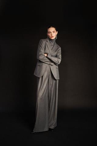 Szara marynarka z virgin wool 86715 - 503331