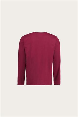 Bordowy longsleeve męski bawełniany 78029 - 545331