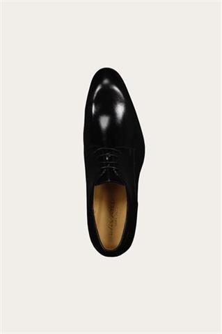 Czarne buty męskie ze skóry naturalnej 75146 - 548121