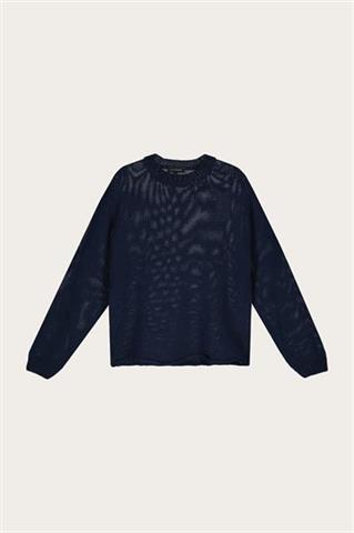 Granatowy bawełniany sweter damski 86992 - 570861