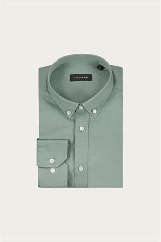 Zielona koszula męska z lnu i bawełny 93512 - 571741