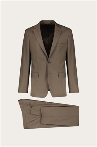Jednorzędowy khaki garnitur męski 35463 - 580061