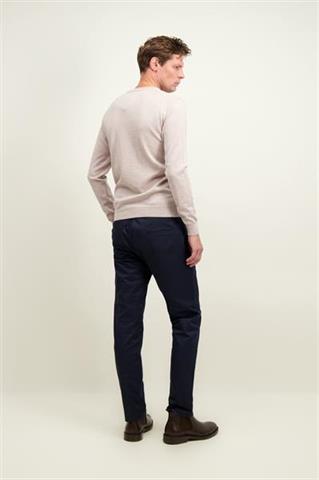 Granatowe bawełniane spodnie męskie chinos 65012 - 581331