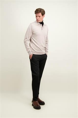 Beżowy sweter męski z wełny merino 74273 - 584851