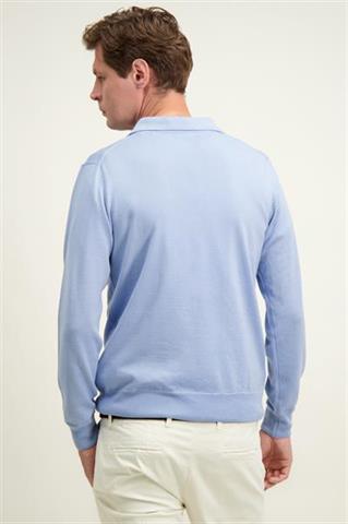 Błękitny sweter męski z wełny merino 74275 - 586961