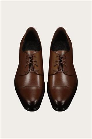 Brązowe skórzane buty męskie 75178 - 589761
