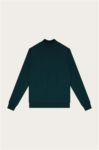 Zielony golf męski z wełny merino 74282 - 602001