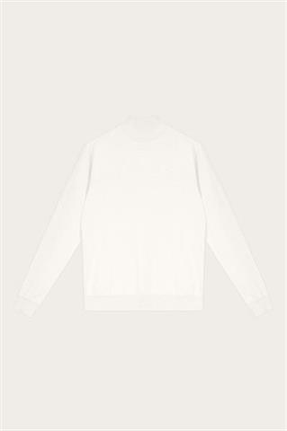 Golf męski z wełny merino w kolorze écru 74280 - 605861