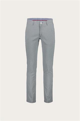 Granatowo-białe spodnie męskie chinos 60155 - 610691