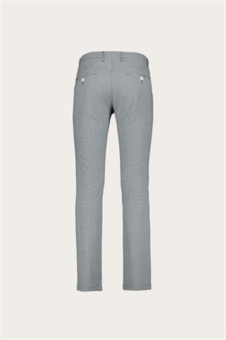 Granatowo-białe spodnie męskie chinos 60155 - 610701