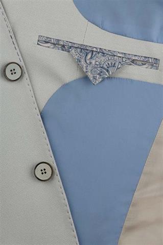 Beżowa marynarka męska casual Pento Nadium 45124 - 61171