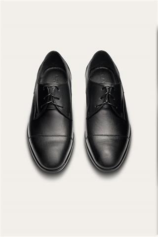 Czarne skórzane buty męskie 58903 - 611881