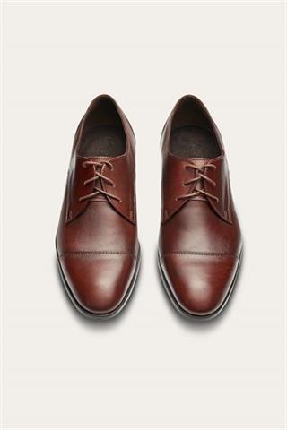 Brązowe skórzane buty męskie 58901 - 612171
