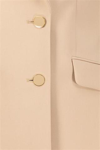 Elegancki beżowy płaszcz damski 87321 - 614551