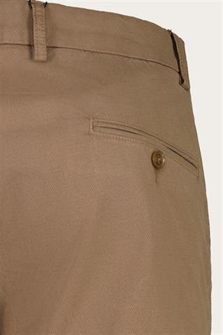 Brązowe bawełniane spodnie męskie chinos 64703 - 615001