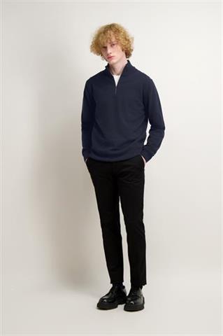 Granatowy sweter męski z wełną 74232 - 620601