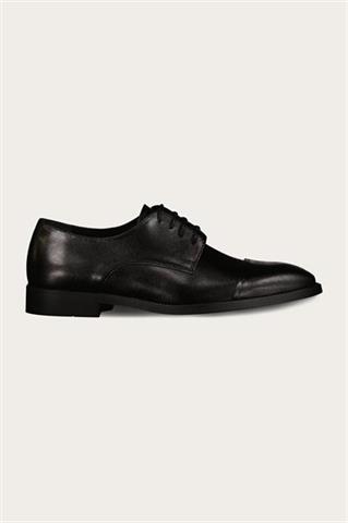 Czarne skórzane buty męskie 58909 - 622941