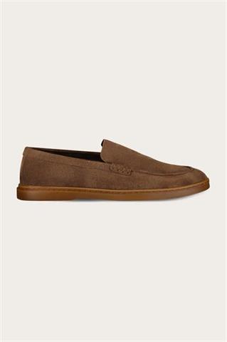 Brązowe zamszowe buty męskie 58917 - 624461