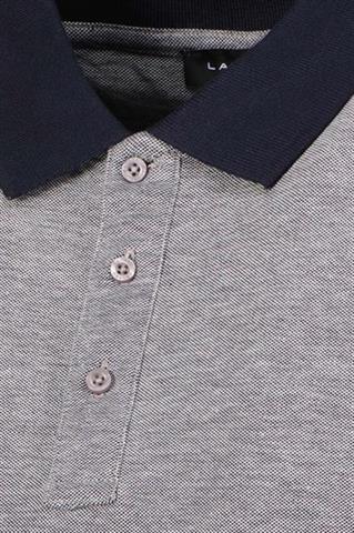 Granatowa bawełniana koszulka polo męska 74319 - 629761
