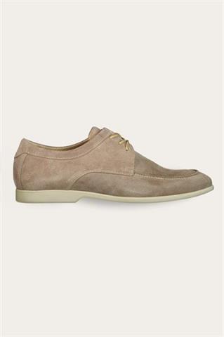 Beżowe buty męskie zamszowe 75167 - 630791