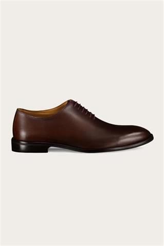 Brązowe skórzane buty męskie 58913 - 646531