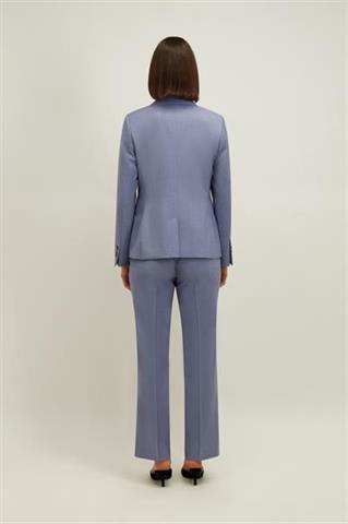 Niebieska wełniana marynarka damska 87681 - 661521