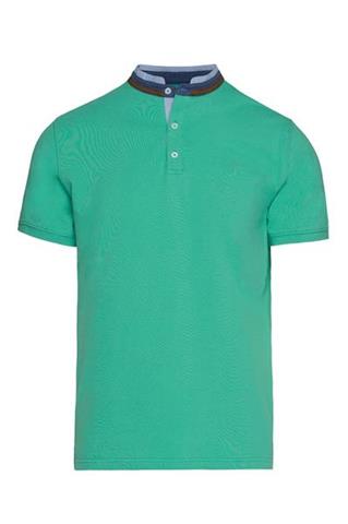 Zielona koszulka polo ze stójką 72895 - 67301